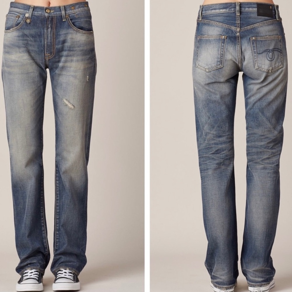 R13 Marlon Denim Jeans Gains Vnt Blue 25 Italy